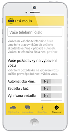 Ukázka mobilní aplikace 1